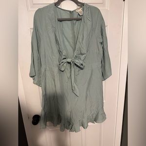 Chic Soul 3x sage green romper